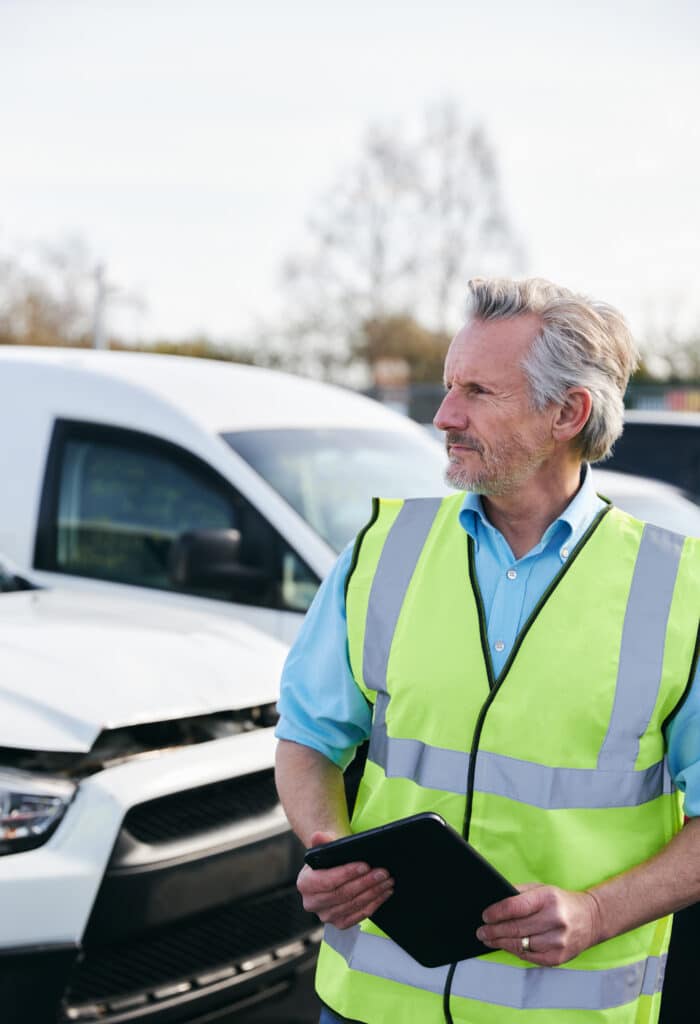 Professionelles Oldtimer Gutachten in Bremen für ein klassisches rotes Cabriolet mit Fokus auf das Interieur.